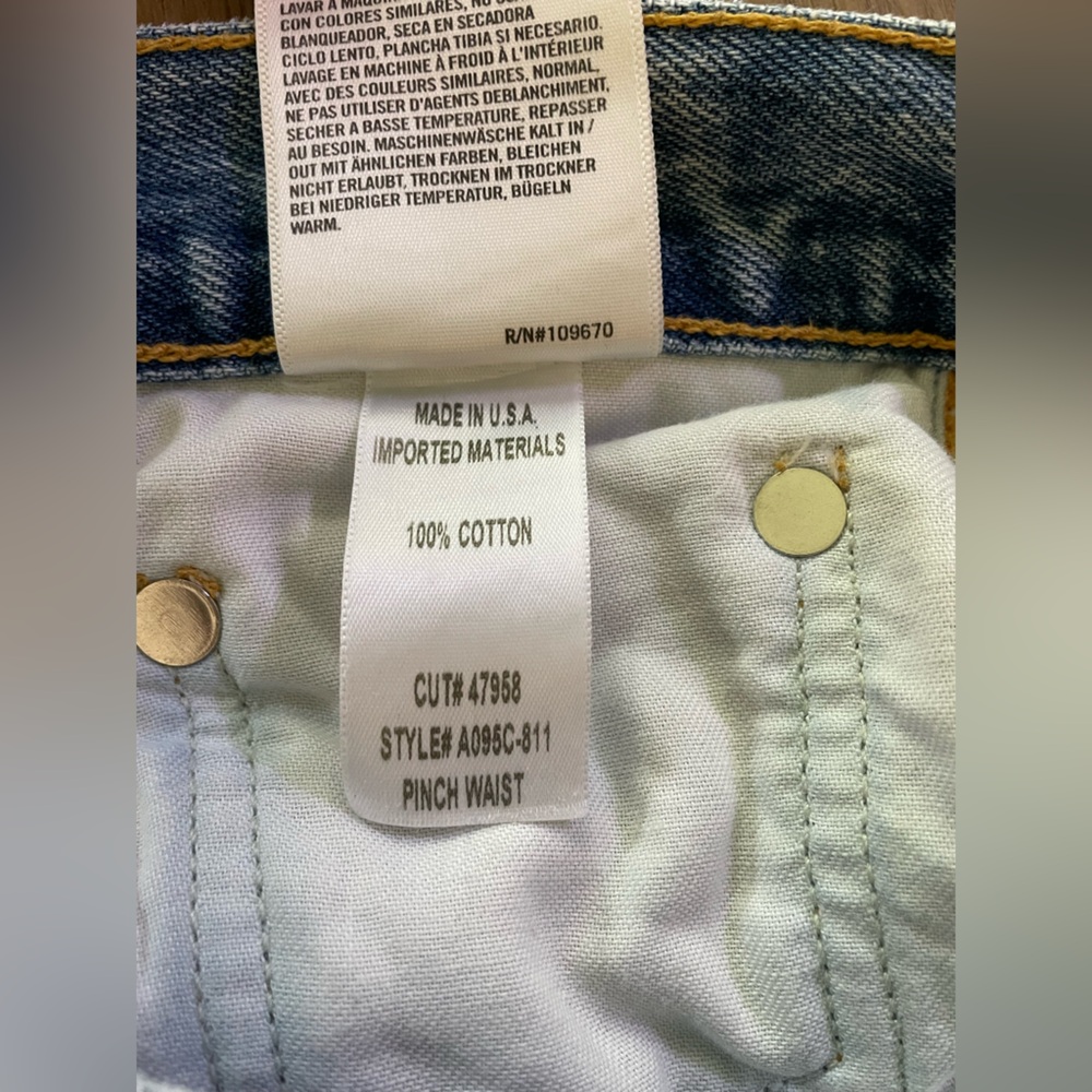Agolde Light Blue High-Rise Straight Jeans - Picture 5 of 5